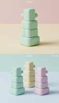 Mint pop stacking blocks