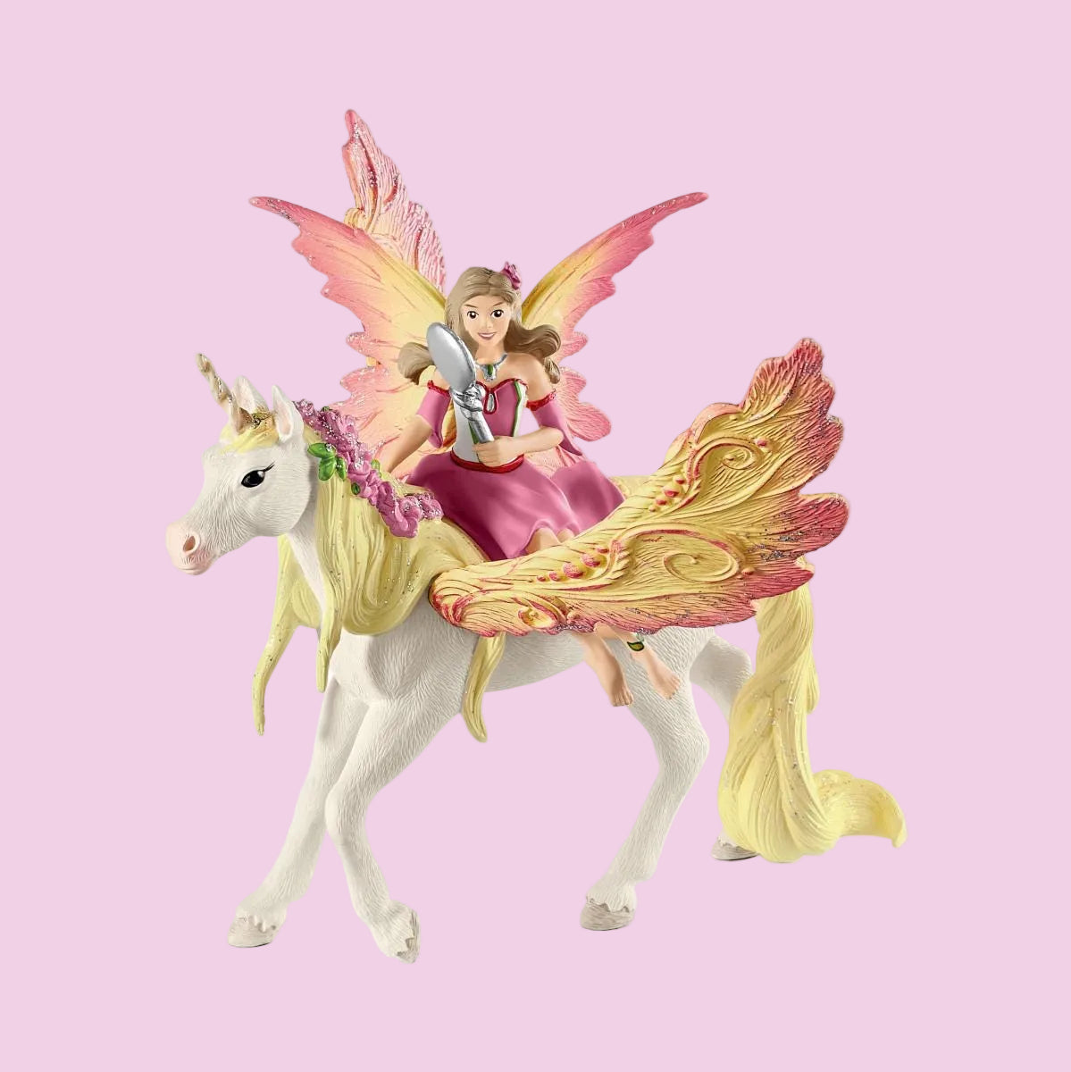 Fairy Feya with Pegasus unicorn