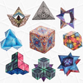 3D Changeable Magnetic Magic Cube For Kids Puzzle Cube Antistress Toy