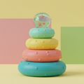 Aqua splash sensory stacking rings